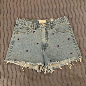 Lucky Brand “Lucky Pins” High Waisted Jean Shorts - Size 6/28